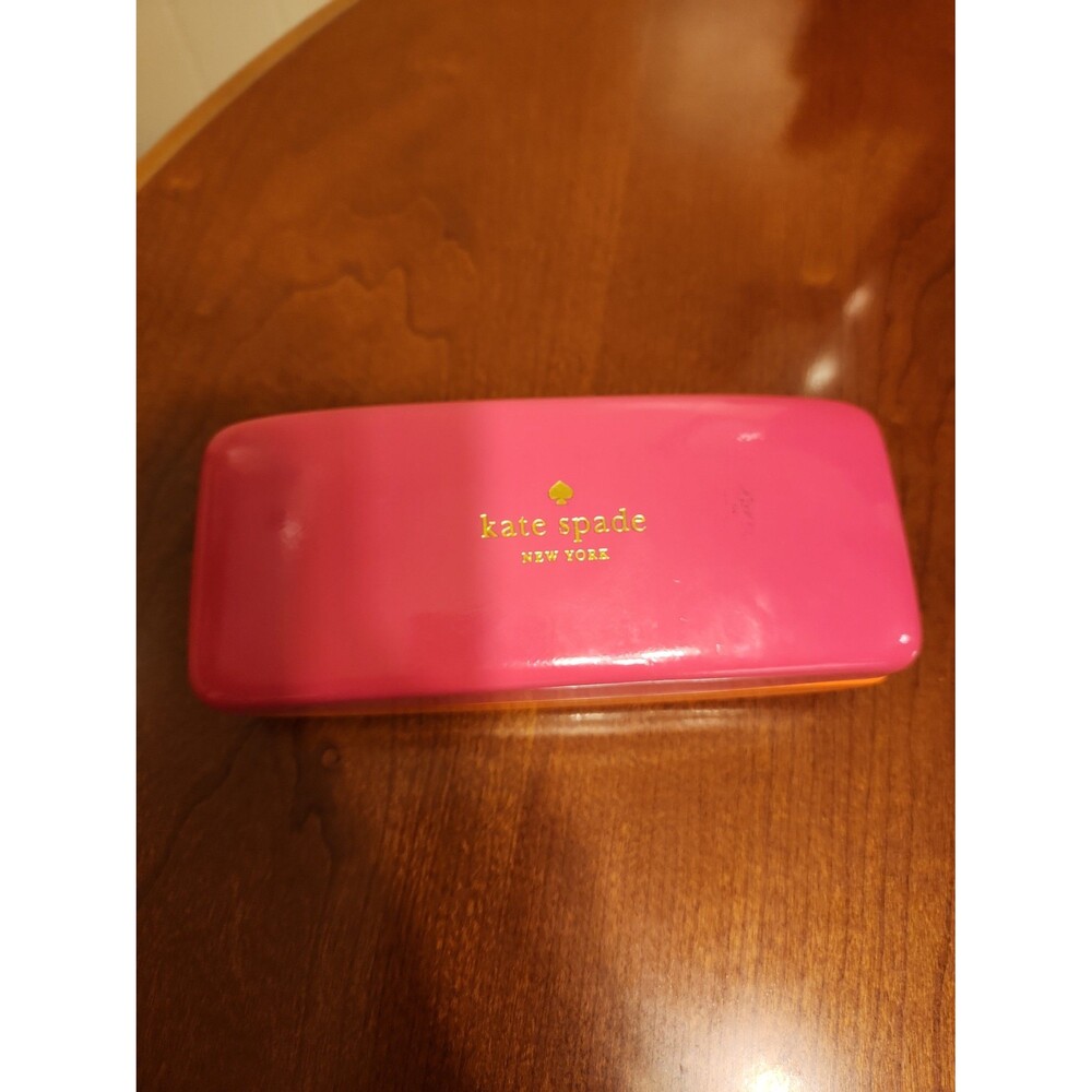 Kate Spade Pink & Orange Glasses Case